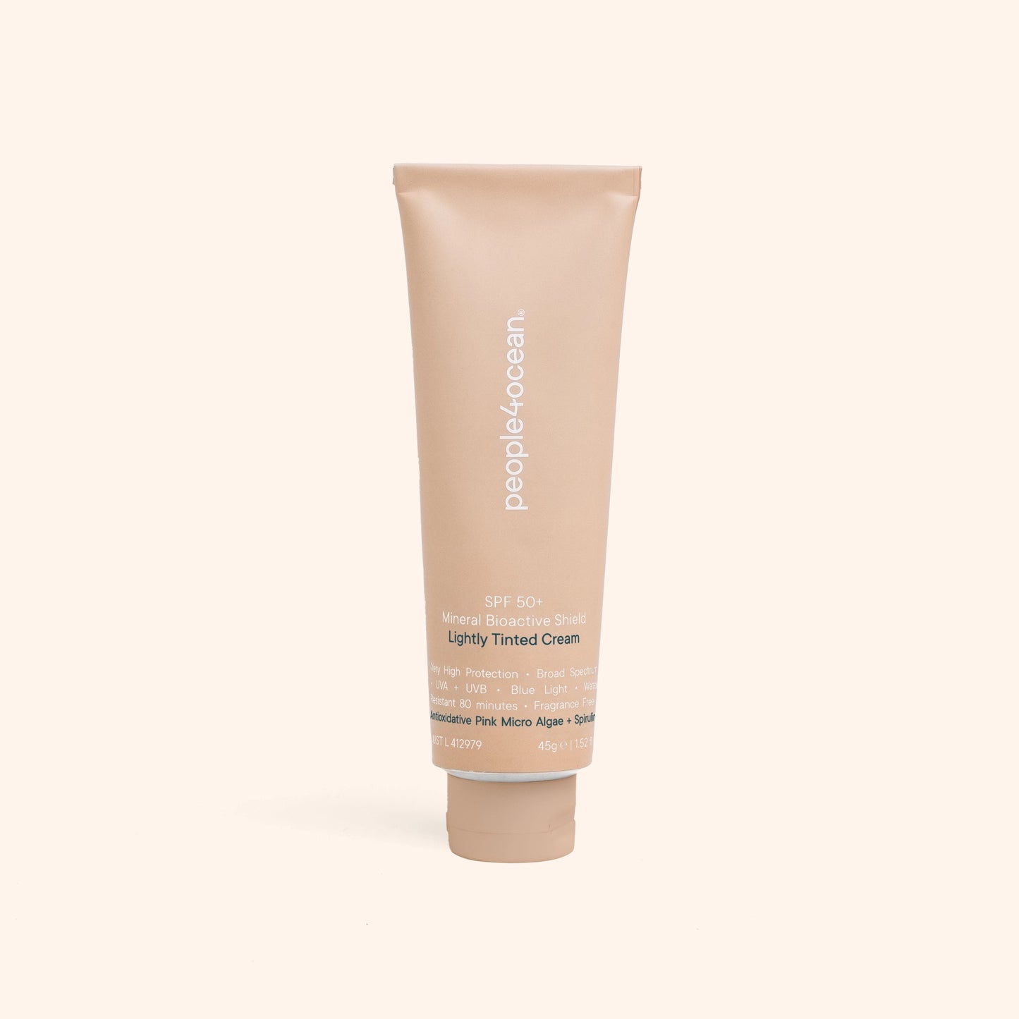 SPF 50+ Mineral Bioactive Shield | Lightly Tinted Cream