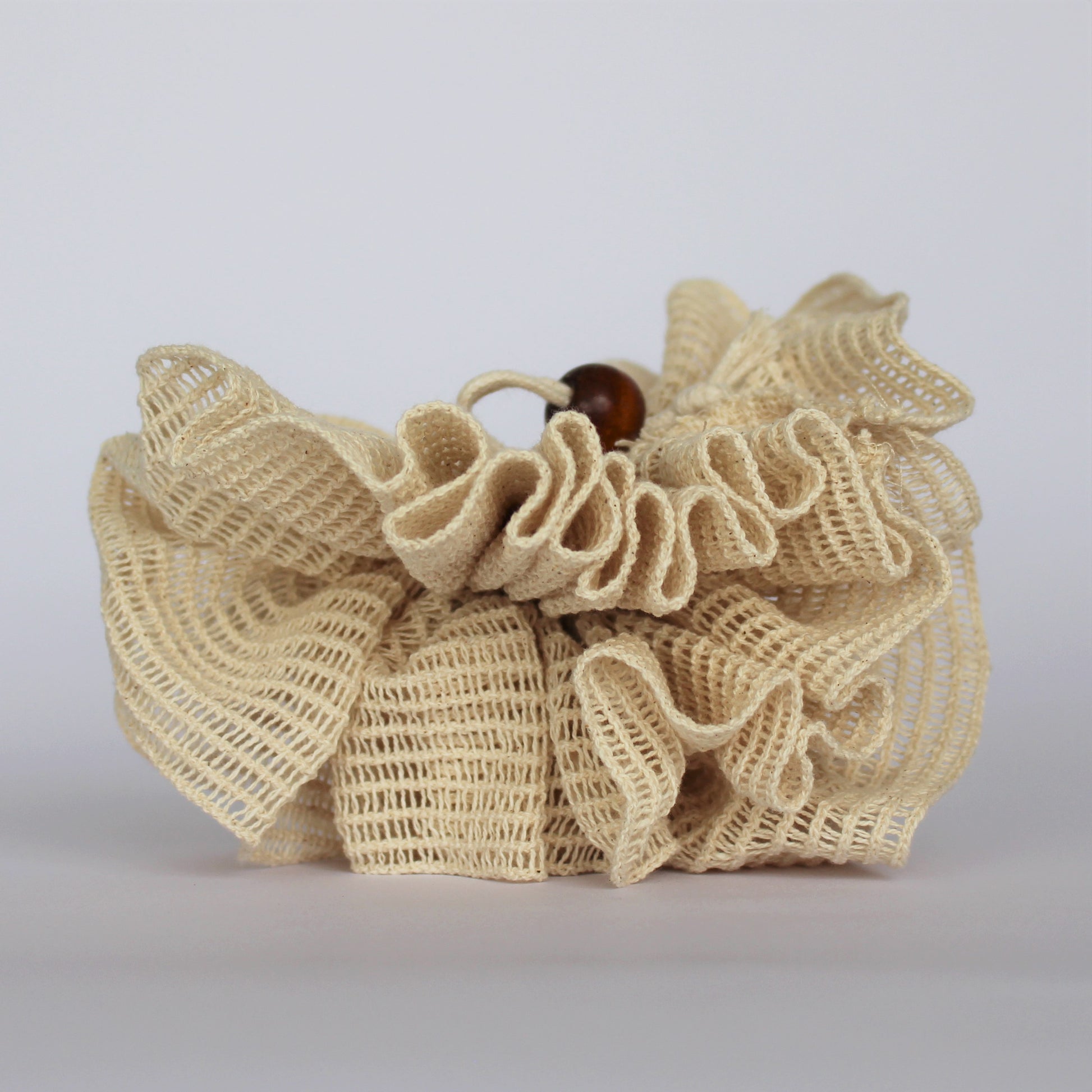 Selkia Rattan Pouf - Sustainable and Eco-Friendly Exfoliator